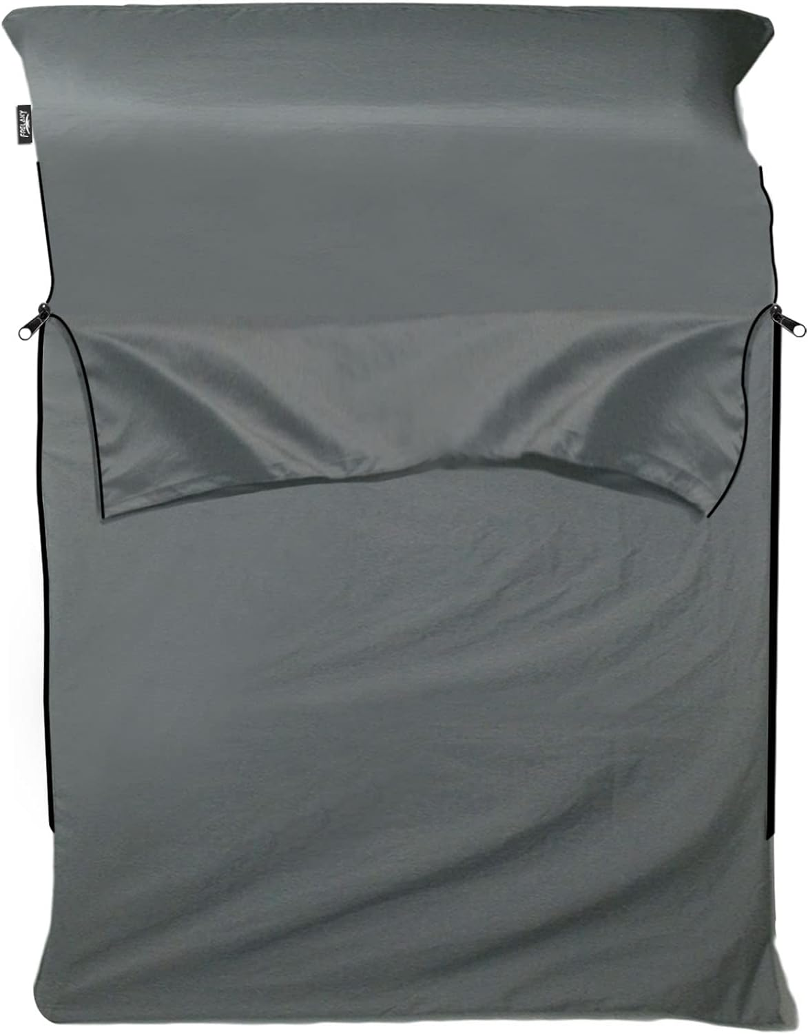 Frelaxy Sleeping Bag Liner, XL Travel Sheet & Camping Sheet for Backpacking, Hotel, Hostels & Traveling, Comfy & Easy Care, Full-Length Zipper/No Zipper