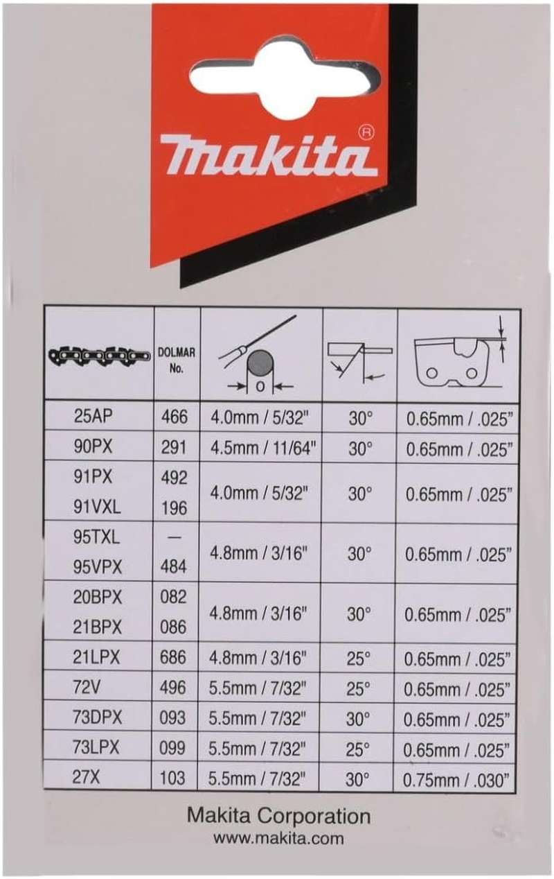 Makita Replacement Chainsaw Chain, 40 Cm Length