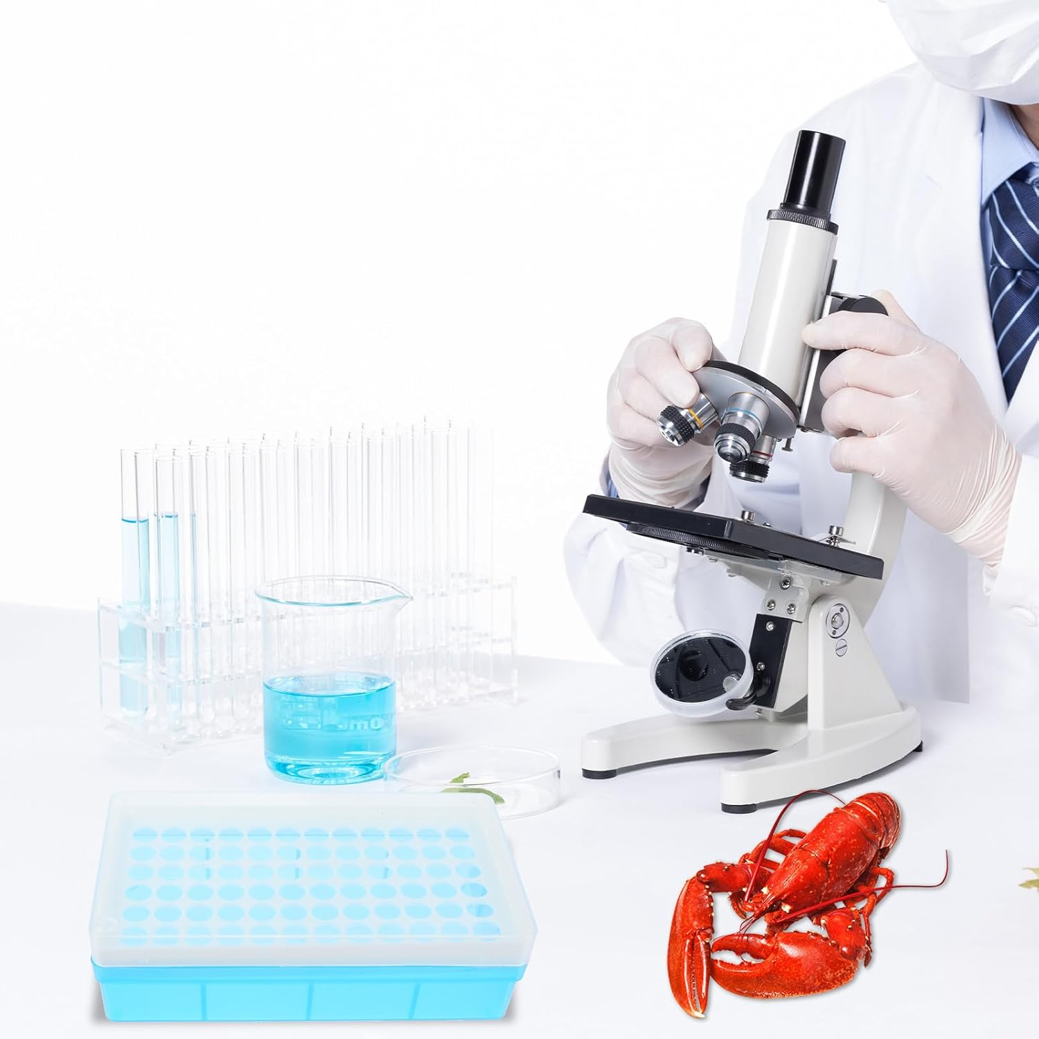 VALICLUD Brine Shrimp Hatchery Tube Storage Box Set with Droppers, Plastic Artemia Hatching Tool Kit for Fish Breeding and Aquarium Use, 2Pcs Collection Tubes for Aquatic Pets image number 6