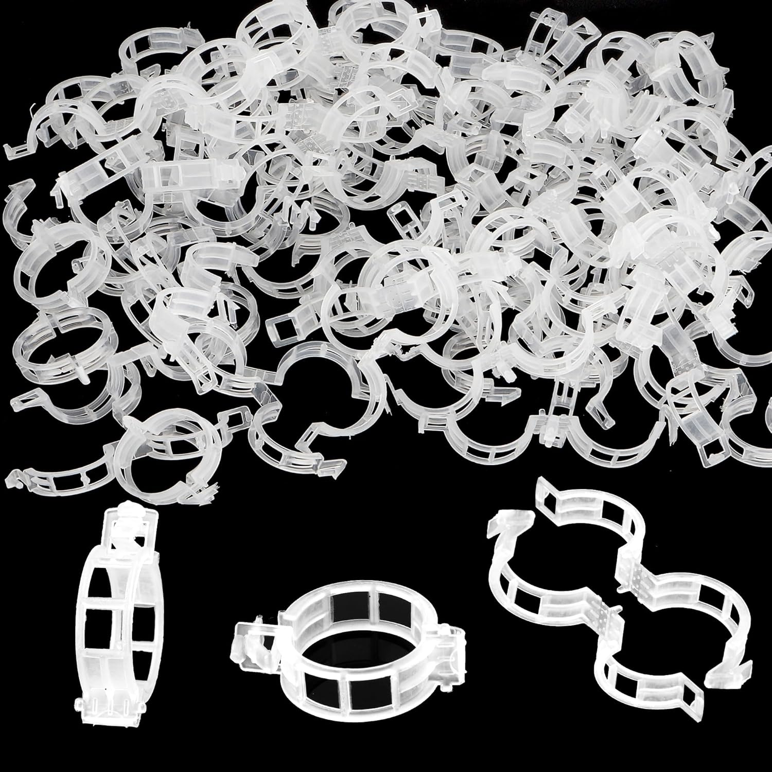 Plant Clips for Climbing Plants 200Pcs Tomato Cage Plant Wall Clips Plant Vine Wall Clips Garden Clips Tomato Clips Tomato Plant Supports for Outdoor Plants Plant Stem Support Climbing Plant Support image number 2