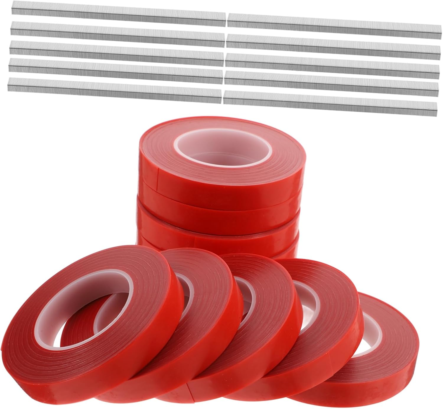 CIMAXIC 10Rolls Garden Plant Ties Machine Reusable Tape Stretch Tie Tape for Indoor Outdoor Gardening Agriculture Tools image number 4