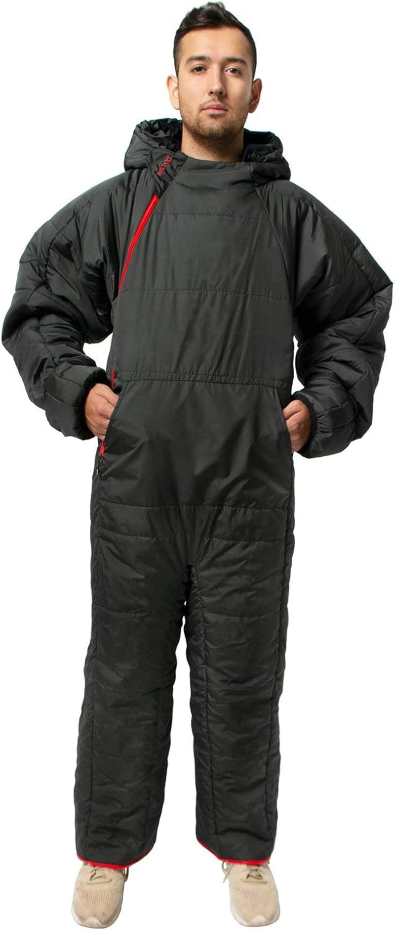 Selk'Bag Lite Wearable Sleeping Bag - Outdoor and Indoor Sleeping Bags for Camping, Hiking, Travel, and Backpacking W/Stuff Sack - Lightweight Sleeping Bag Suit - Temp Rating 48-55 Degrees F