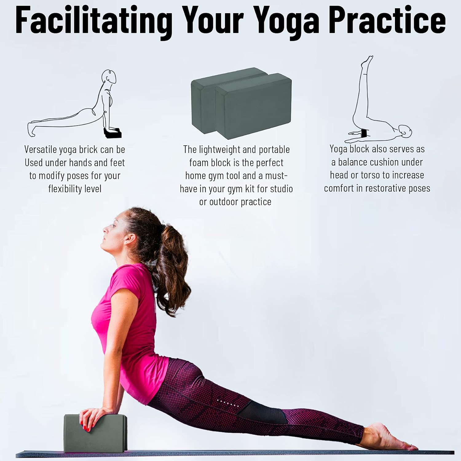 Everlast Yoga Brick 3"X6"X9" 106G Grey