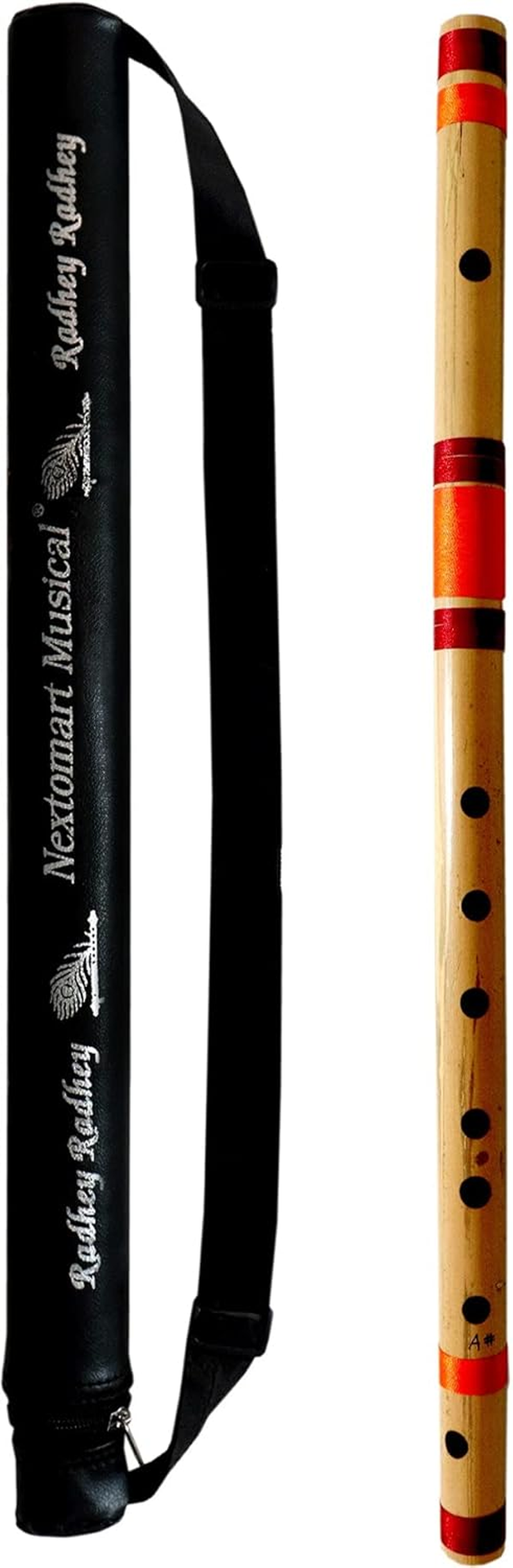 Musical Combo Flutes a Sharp (22 Inch) & DD Base (24 Inch) Bamboo Flute Bansuri with Flute Carry Bag Free by Indian Collectible