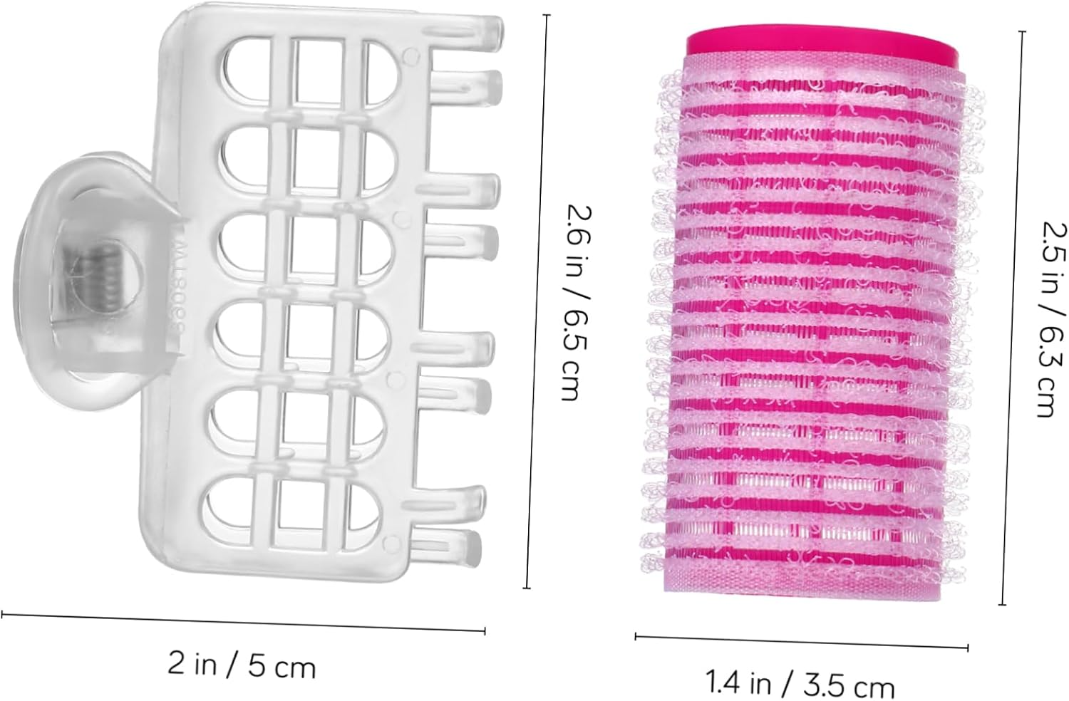 FOYTOKI 6Pcs Hair Rollers Clips Hair Curler Roller Salon Hairdressing Tools Curl Stick