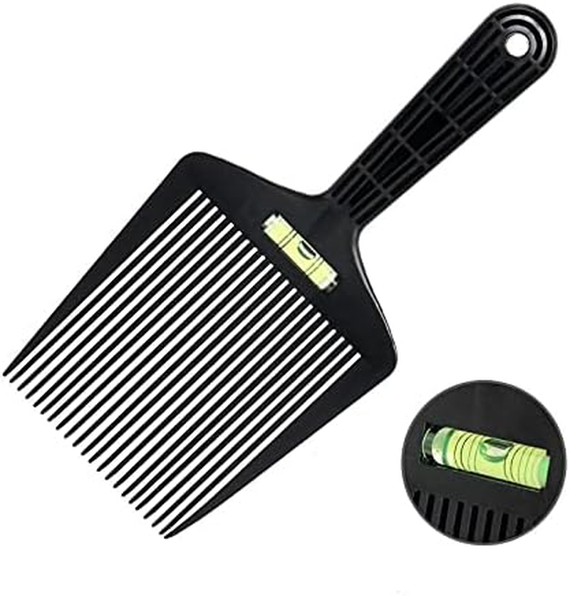 Eforlike Barber Flat Top Comb with Level Bang Liquid Oil Hair Cutting Angle Adjustment Large Teeth Comb Styling Tool (Black) image number 3
