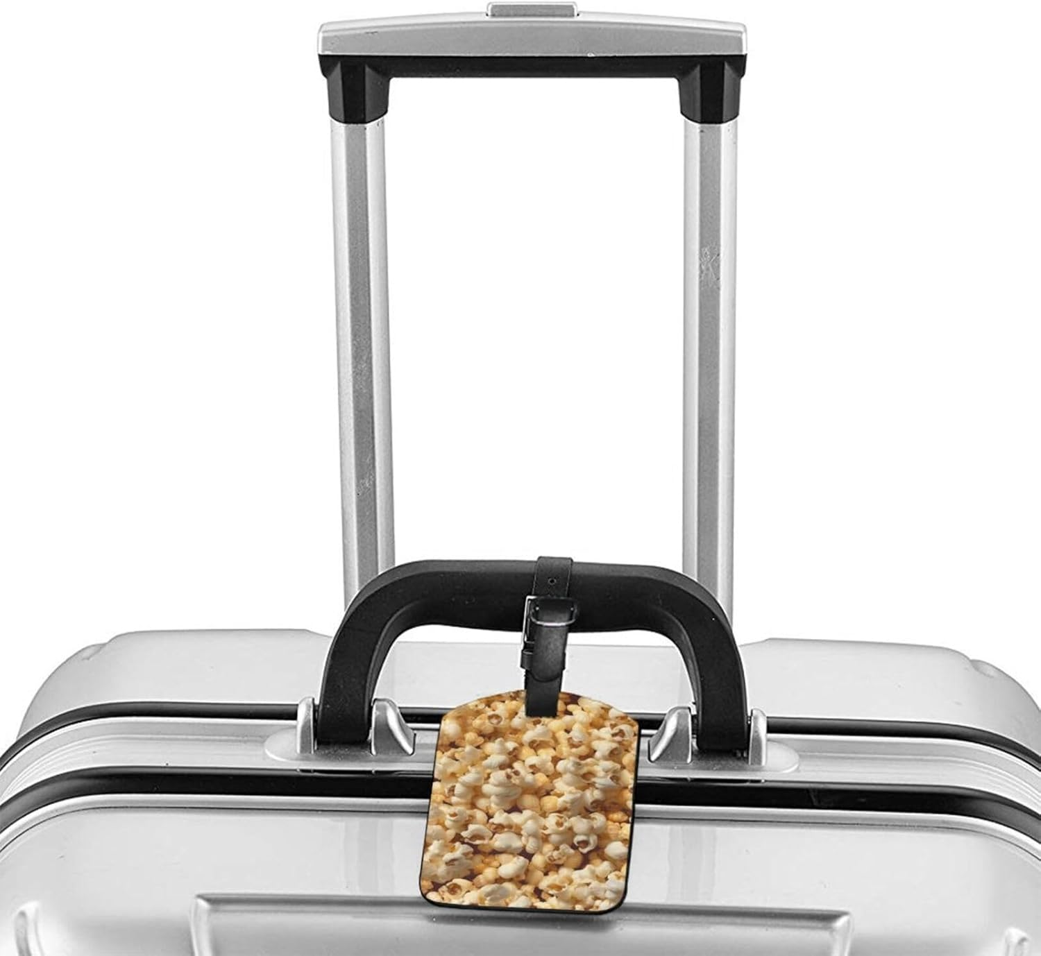 Popcorn Print Print Elegant Tag Stylish Tag Luggage Tag 4.3 X 2.76 Inch for Suitcases Travel Bags image number 2