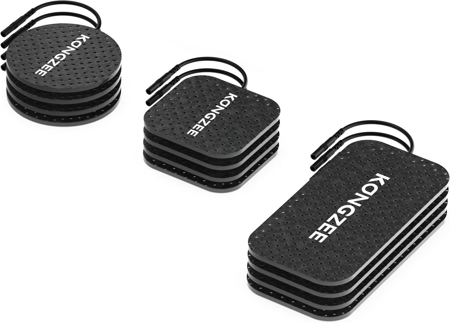 12Pcs Pack Self Adhesive Electrode Pads for AS9026 (BLACK) image number 2