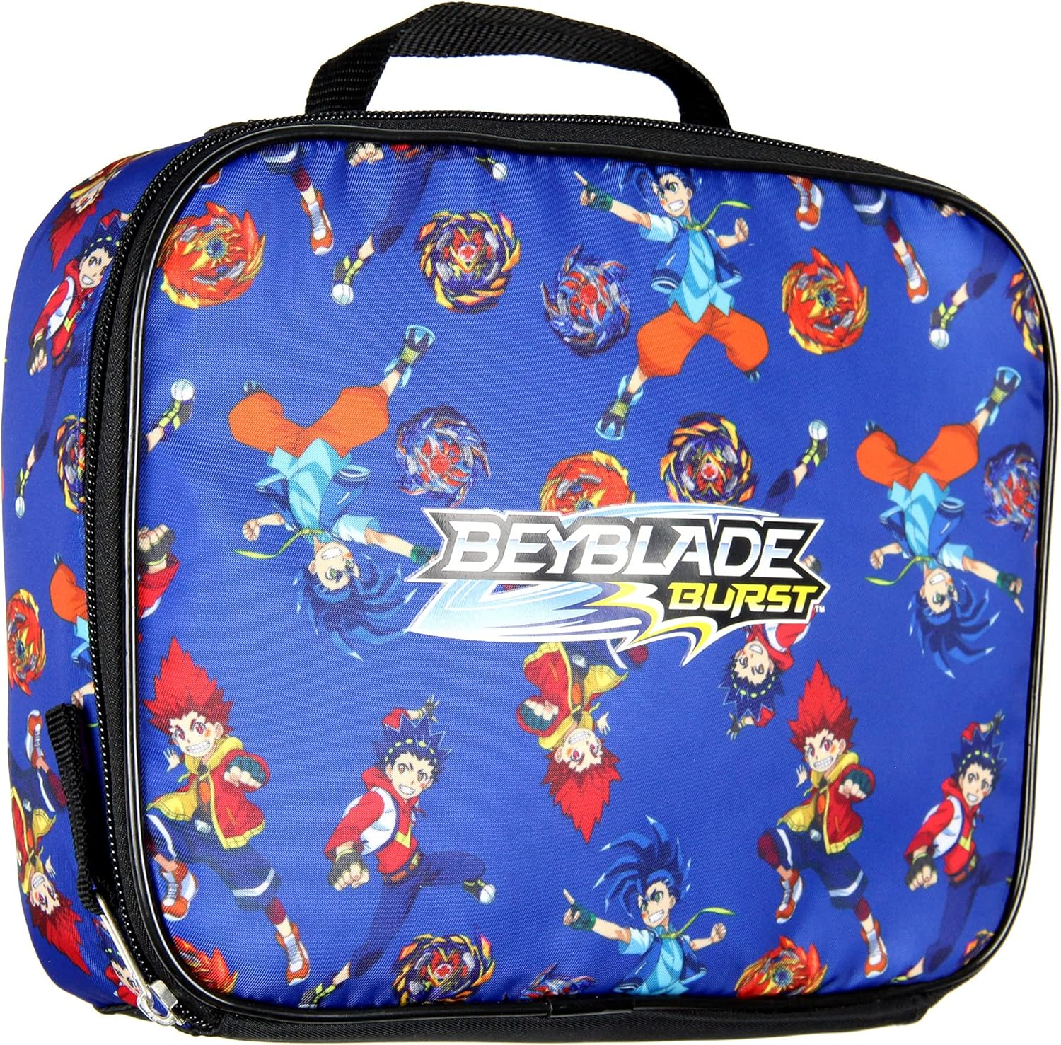INTIMO Beyblade Burst Spinner Tops Character Allover Print Backpack with Lunch Bag Tote - Pink image number 7