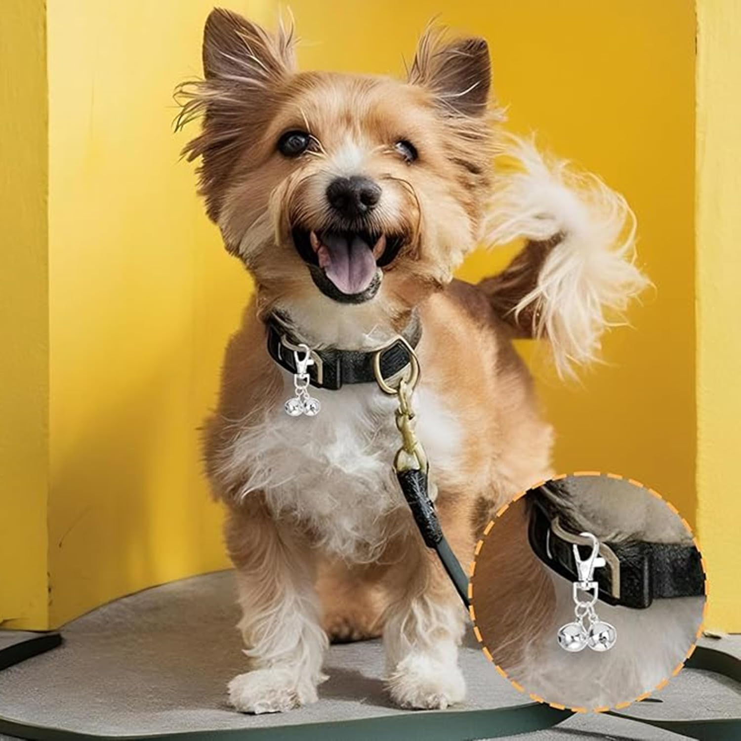 4 Pcs Mini Dog Collar Bells, Cat Bell, Silver Pet Pendant Accessories for Training, Loud Charms for Dogs and Cats image number 3