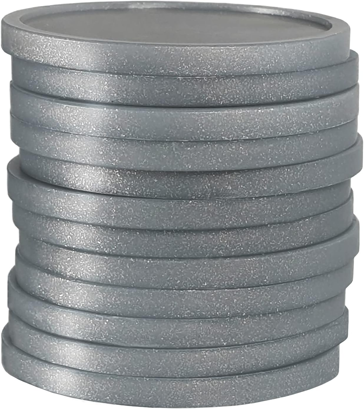 100 Silver Tokens Made from Recycled Plastic | Tokens Chips Counters Bingo Poker Board Games | Reward and Drink Tokens image number 2