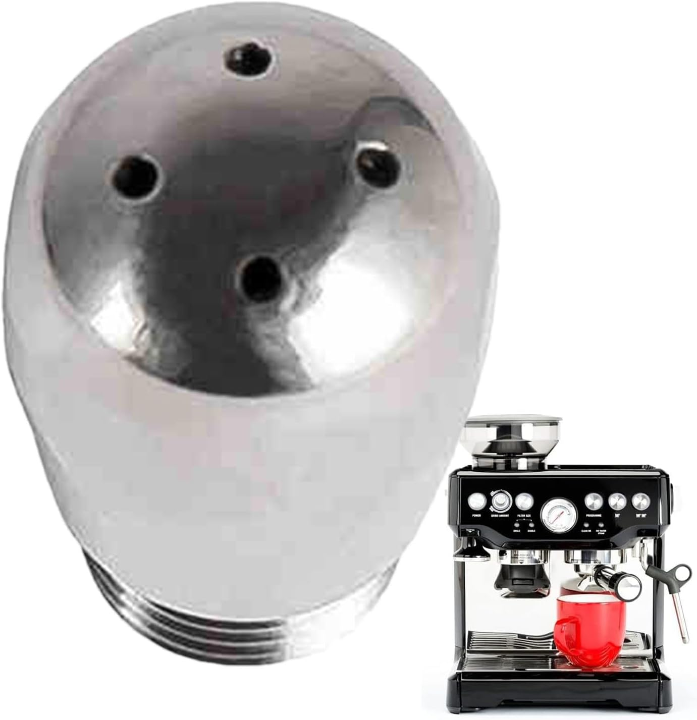 4 Hole Nozzles, Coffee Machine Steam Tips, Steam Wand Nozzles, Coffee Frothing Tips, Milk Tea Shop Steam Nozzle, Espresso Steam Tip, Steam Wand Tip 0.49 X 0.83In for Coffee image number 5