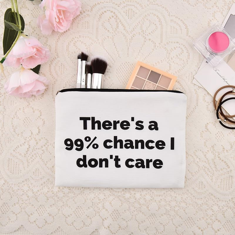 Sarcastic Cosmetic Toiletry Bag for Women Men Coworkers Sassy Gift Bag from Friends Bestie Snarky Birthday Gifts for Daughter Son Funny Saying Makeup Bag Organizer Humorous Sarcastic Gfts image number 4