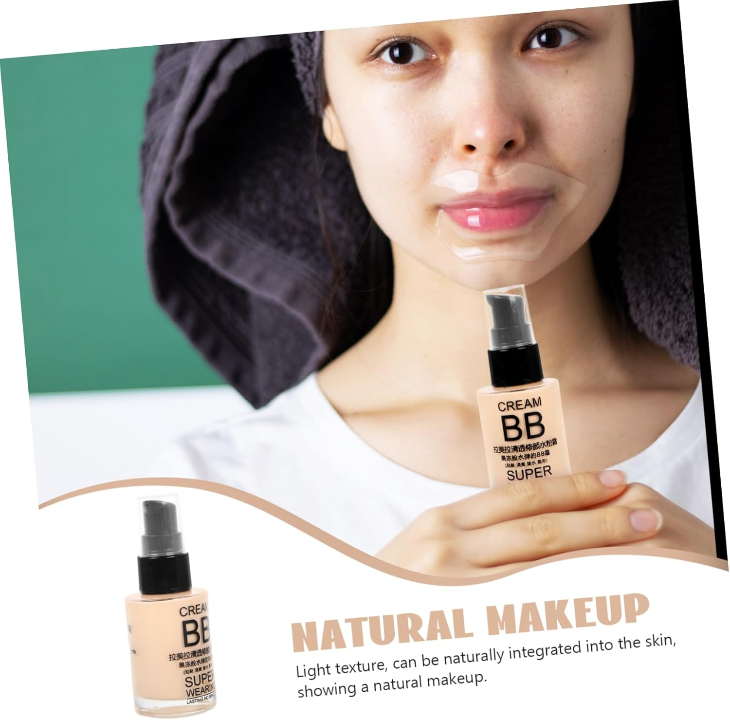 Healeved Foundation Correcting Moisturizer Hydrating Natural Bb Full Coverage Moisturizing Liquid Makeup Base for Face image number 1