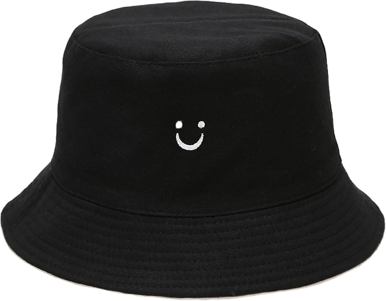 Flower Embroidery Hat Summer Travel Bucket Reversible Full Flower Beach Sun Hat Vistor Outdoor Cap image number 1