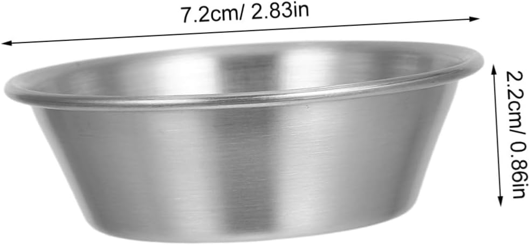 Iplusmile 8Pcs Stainless Steel Egg Tart Mold Set Mini Reusable Baking Cups for Pastry and Cupcakes Medium Size Home Kitchen Dessert Bakeware