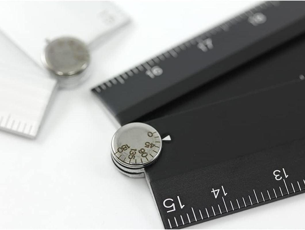 DESIGNPHIL 42286006 Midori Ruler Aluminum Multi Ruler, 11.8 Inches (30 Cm), Black A - Tea image number 7