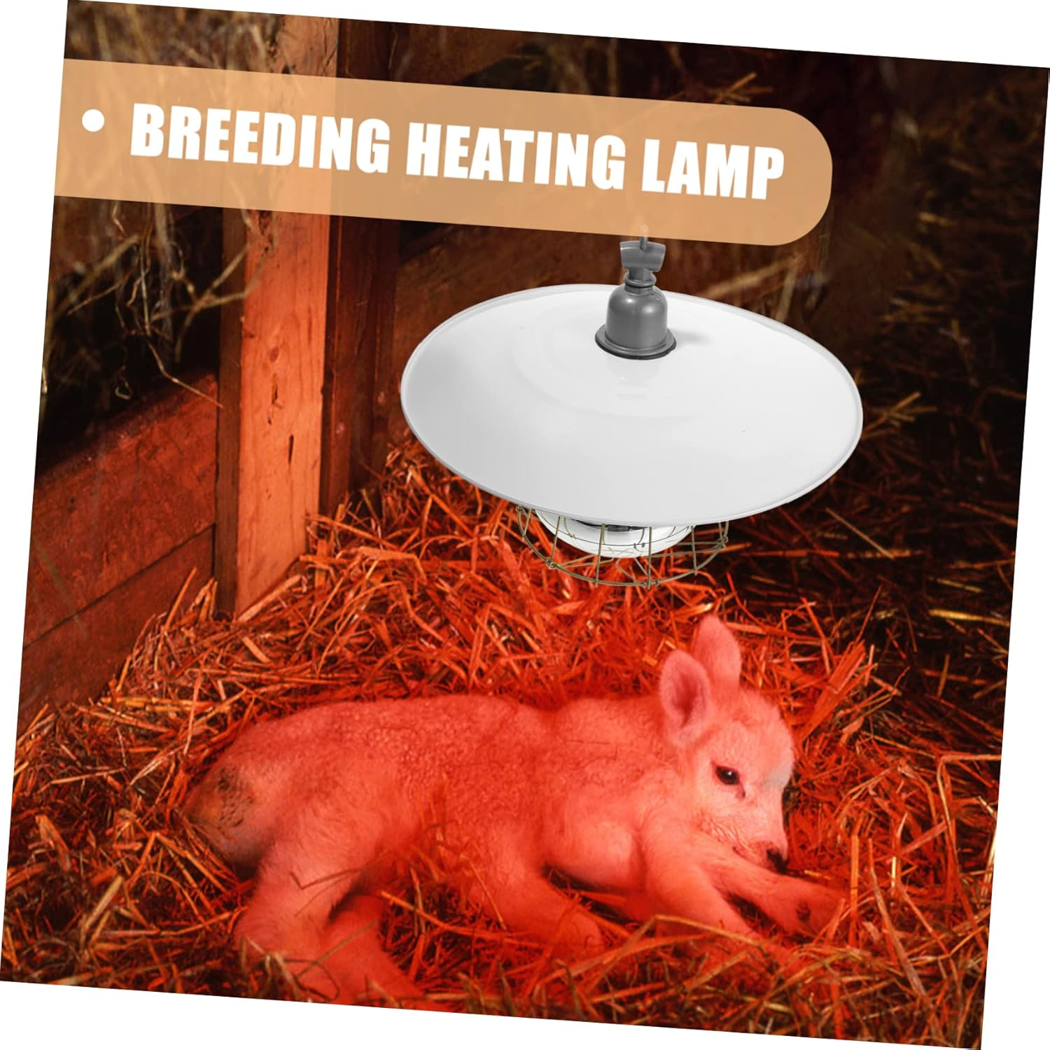 MERRYHAPY Heating Insulation Lamp Poultry Heater 150W Livestock Heat Lamp Warm Light for Pet Brooding Heat Preservation Animal Warmth with Easy Installation image number 1