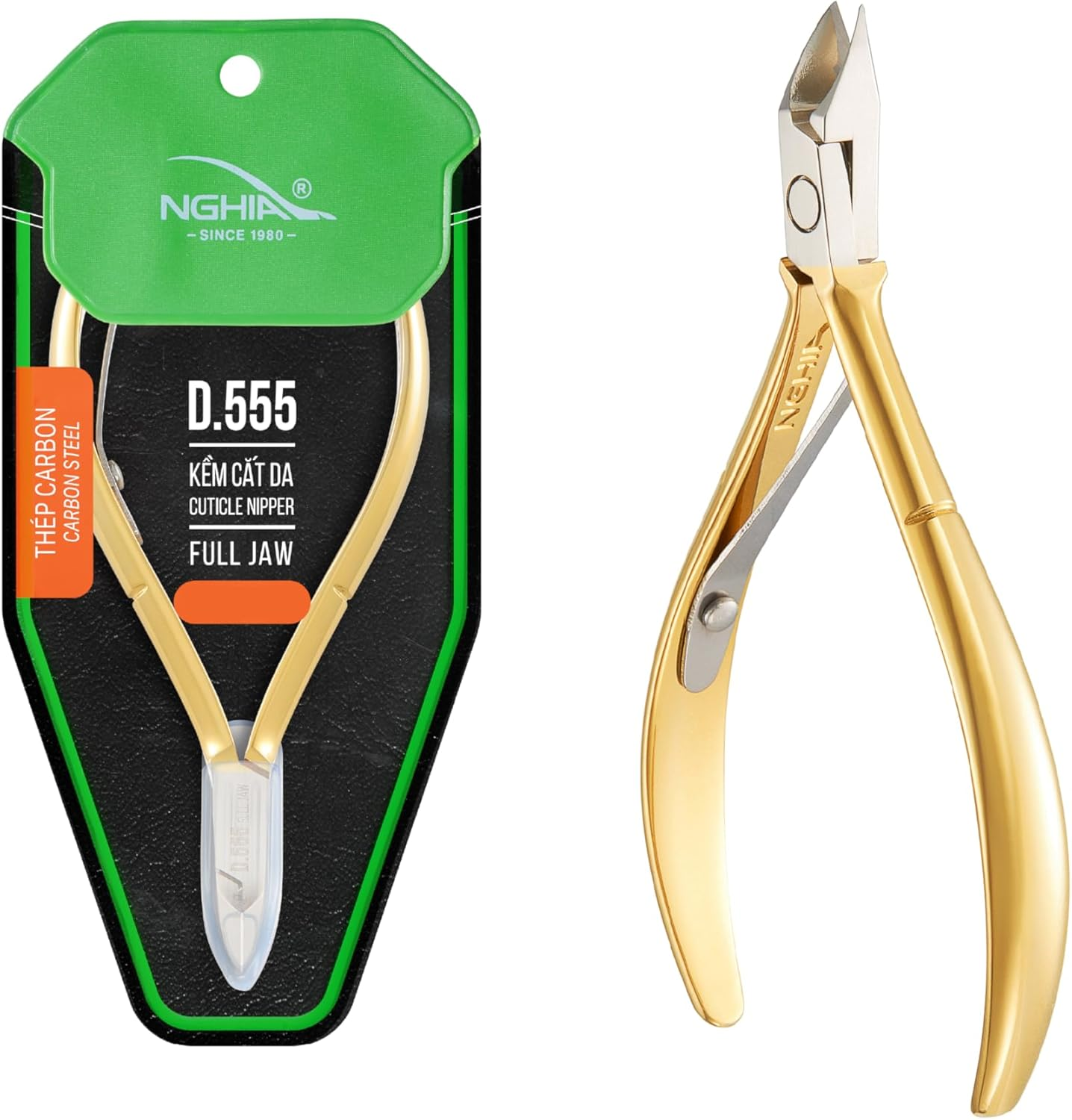 Hard Steel Cuticle Nipper D-555 - Kem Nghia