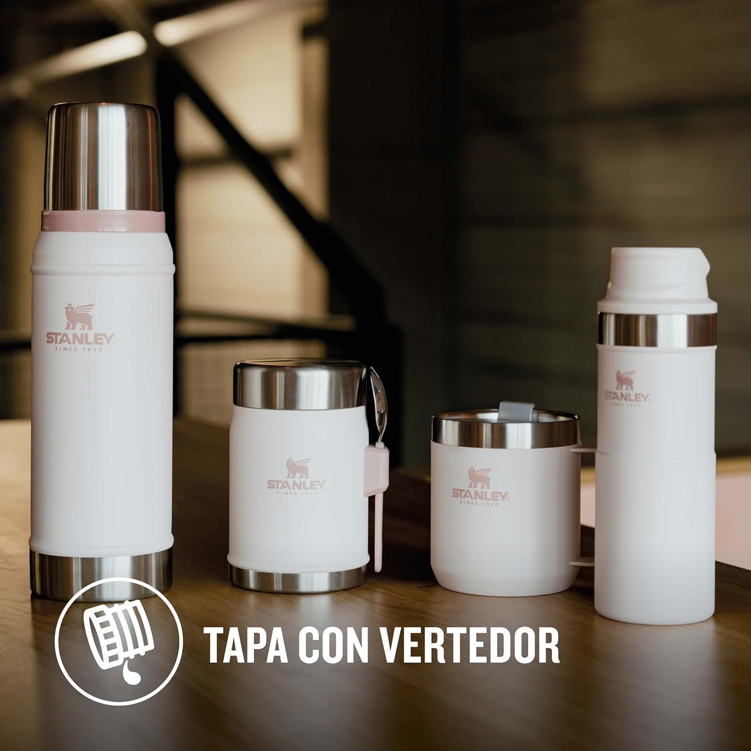 Stanley Classic Legendary Thermos Flask 0.75L - Keeps Hot or Cold for 20 Hours - Bpa-Free Thermal Flask - Stainless Steel Leakproof Coffee Flask - Flask for Hot Drink - Dishwasher Safe - Rose Quartz