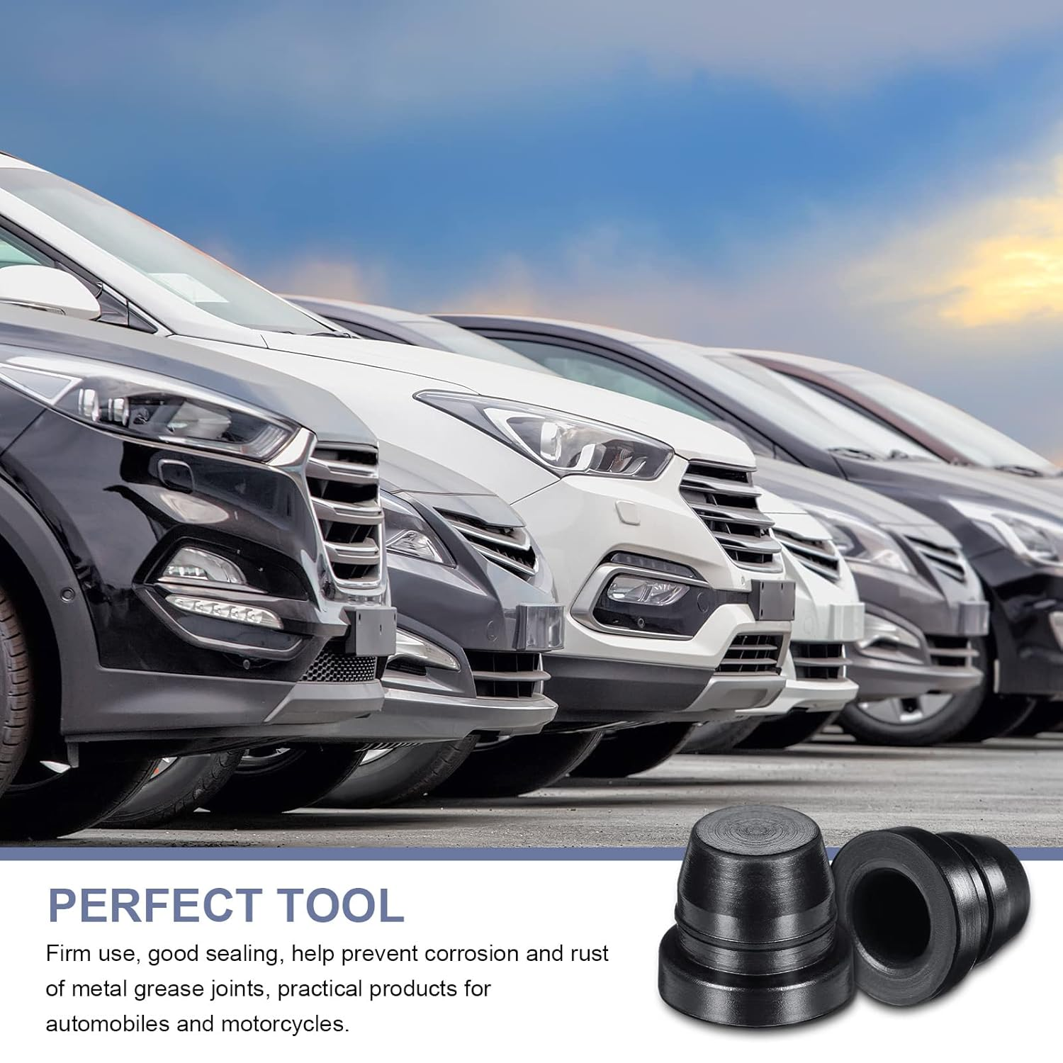 18 Pieces Brake Bleeder Cap Grease Fitting Caps Rubber Zerk Covers Brake Caliper Dust Cover Brake Bleeder Nipple Cap for Cars and Motorcycles image number 5