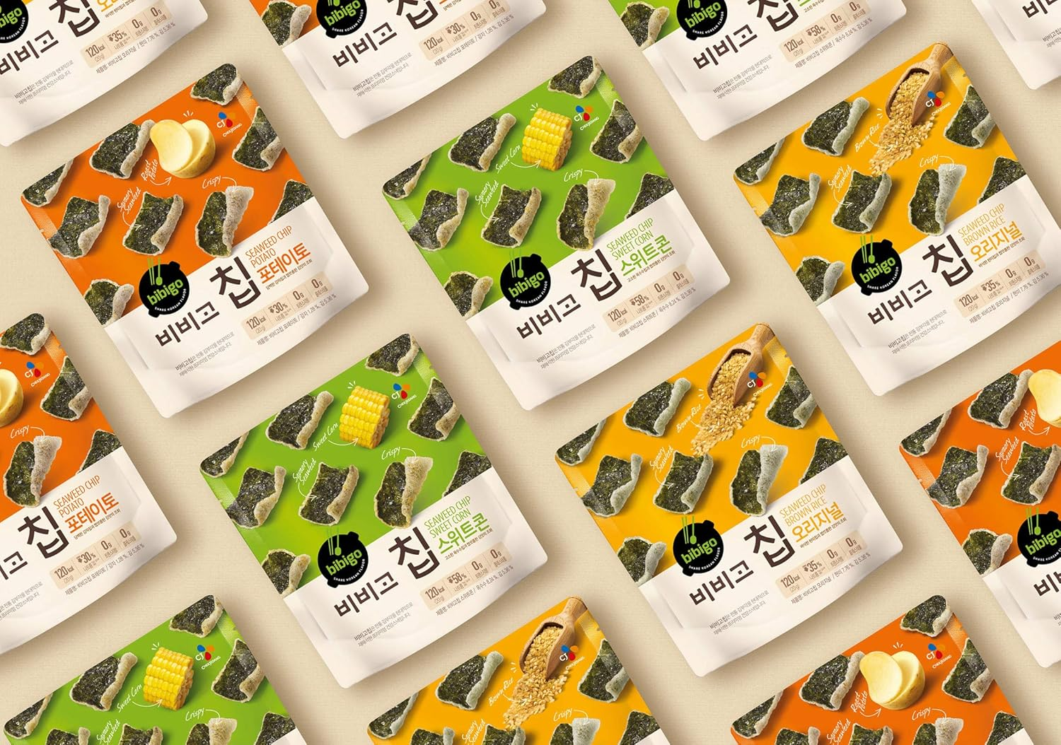 CJ Bibigo Brown Rice Seaweed Chip Snack 40 G image number 6