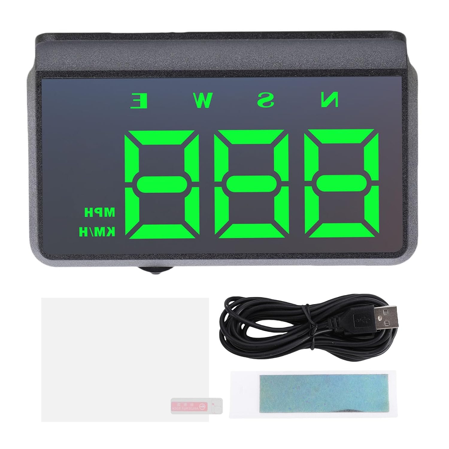 Generic Heads up Display for Car, Digital GPS HUD Speedometer with Travel Direction, Automatic Brightness USB Cable Plug and Play Head up Display for Cars Truck Gas Derv image number 6