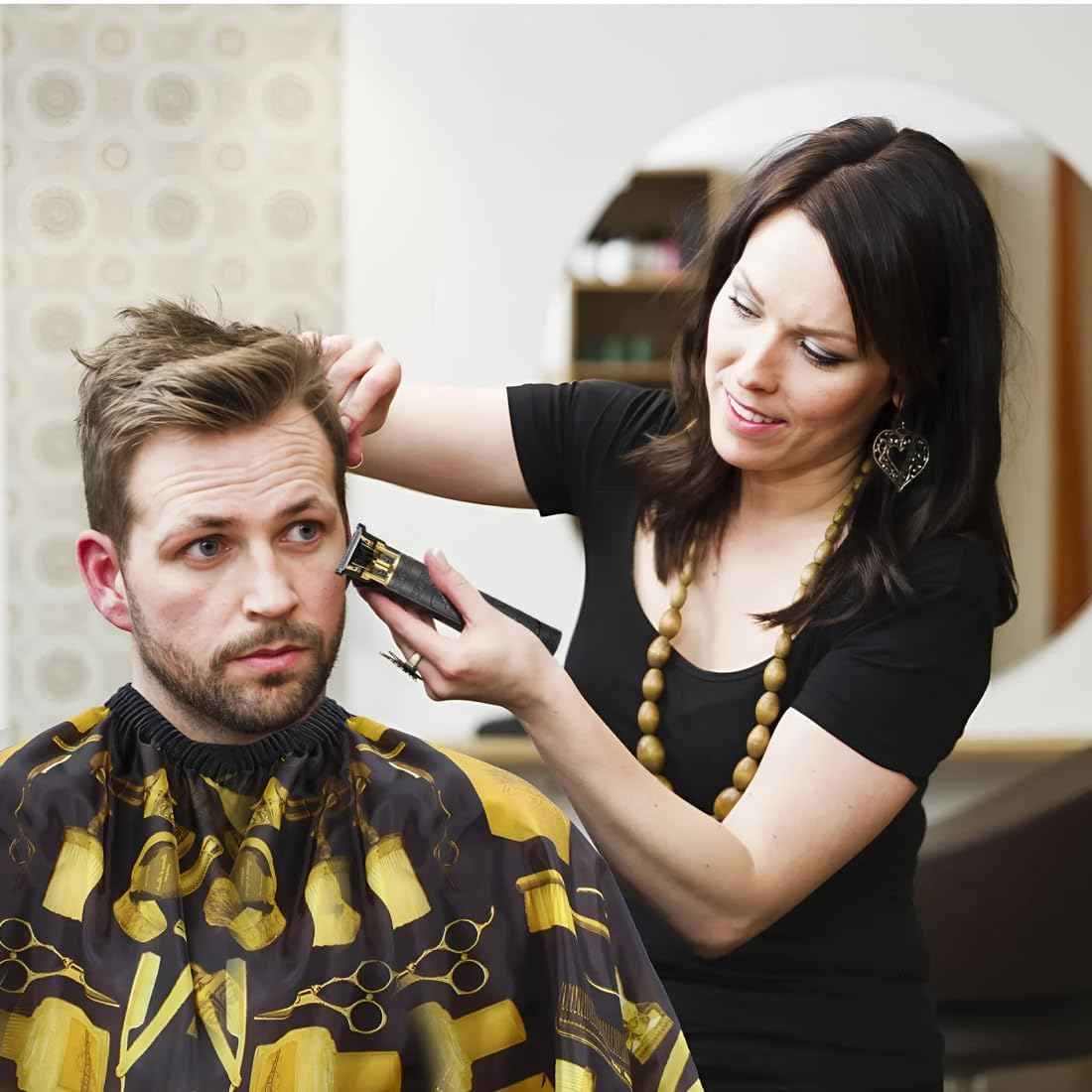 NHQZ Men'S Hair Trimmer, Beard Trimmer, Professional Razor, Contour Hair Trimmer