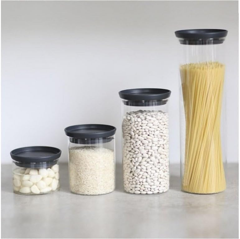 Brabantia 298301 Stackable Glass Jar, 0.3 L image number 2