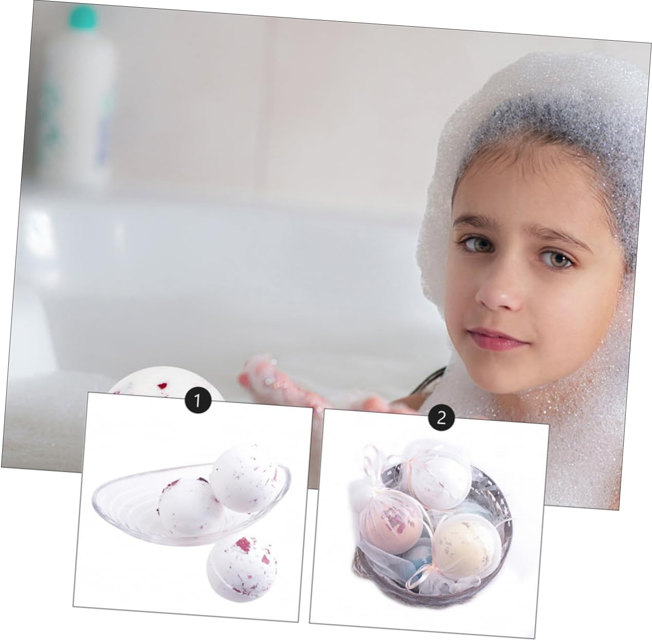 OSOLADY 2Pcs Essential Oil Moisturizing Bath Maker for Spa Relaxation and Skin Nourishing Safe Non-Staining for and Self-Care