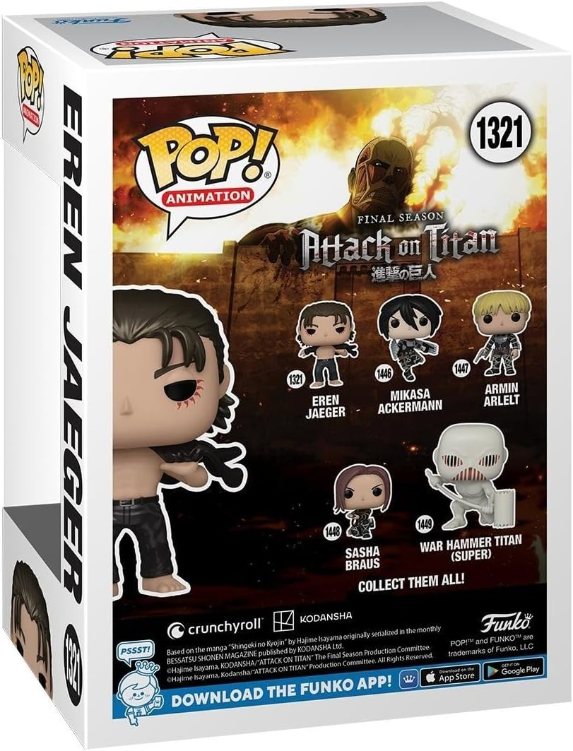 Attack on Titan - Eren Jeager US Exclusive Metallic Pop! Vinyl [RS] image number 1