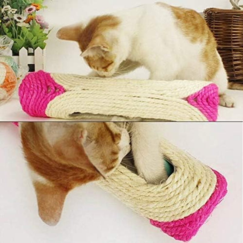 Pet Toys Cat Scratch Board Training Toy Pet Supplies Cat Rack Rolling Sisal Scratching Trapped Ball with Three Balls, Random Color Delivery Pet Toys image number 4
