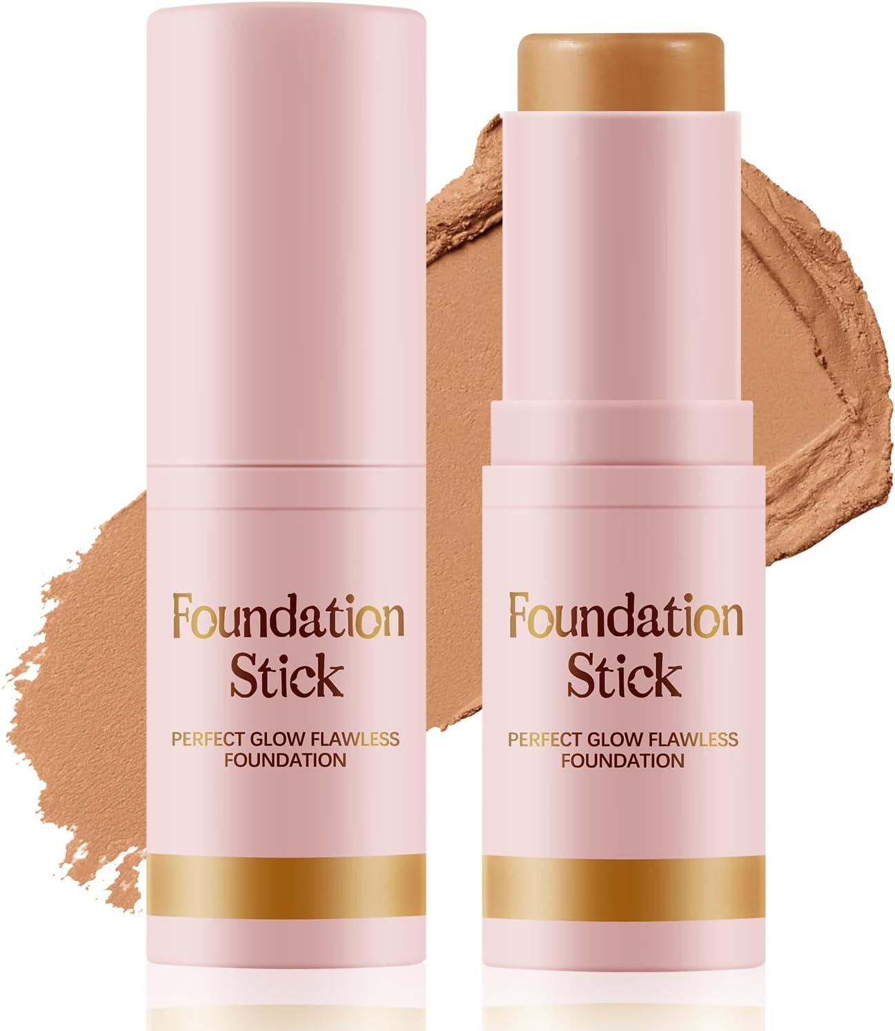 Apooliy Matte Foundation Stick,Long Wear Multi-Use Face Makeup and Contour Stick for Natural,Lightweight,Waterproof