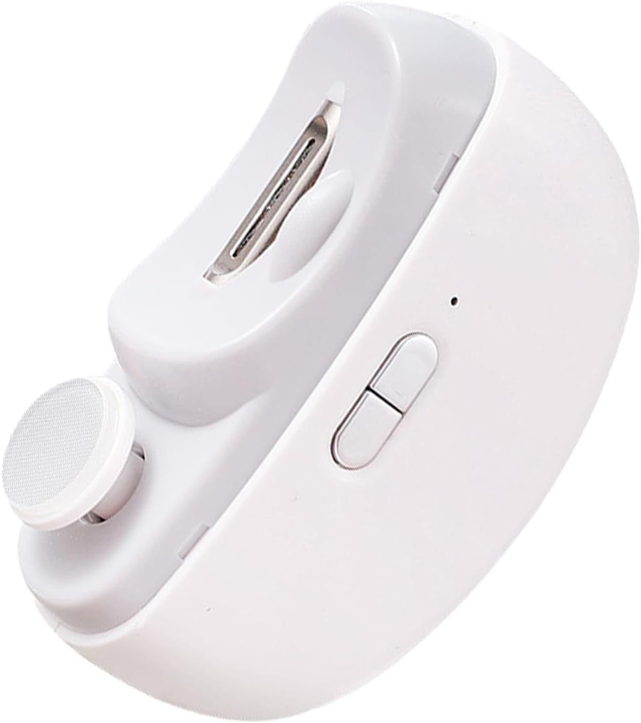 USB Nail Trimmer &ndash; Low Noise Fingernail Device, LED Grooming Clipper | Safe Nail Cutter File, Rechargeable Tool with Gentle Use Application, Adult-Friendly Setup, Home Care Scene