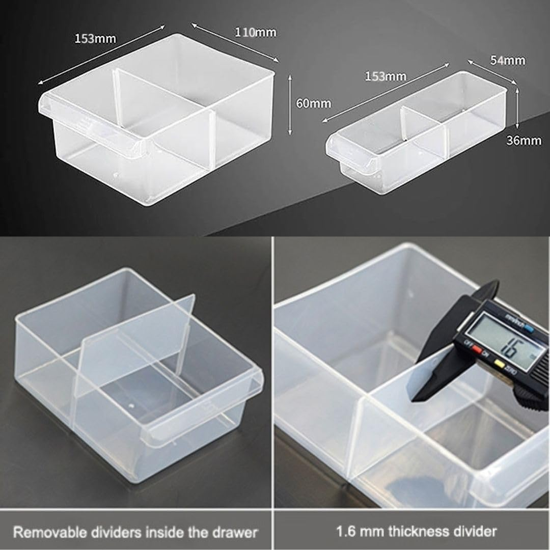 39-Drawer Plastic Storage Cabinet for Sorting Screws, Nuts & Tools &ndash; Wall Mountable Workshop Organiser with Small Parts Drawers, Ideal for Dividing Items in Garage & Craft Room image number 7
