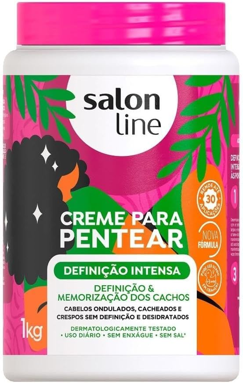 Linha Tratamento (Creme Para Pentear) Salon Line - Definicao Intensa 1000 Gr - (Salon Line Treatment (Combing Cream) Collection - Intense Definition Net 35.27 Oz) image number 2