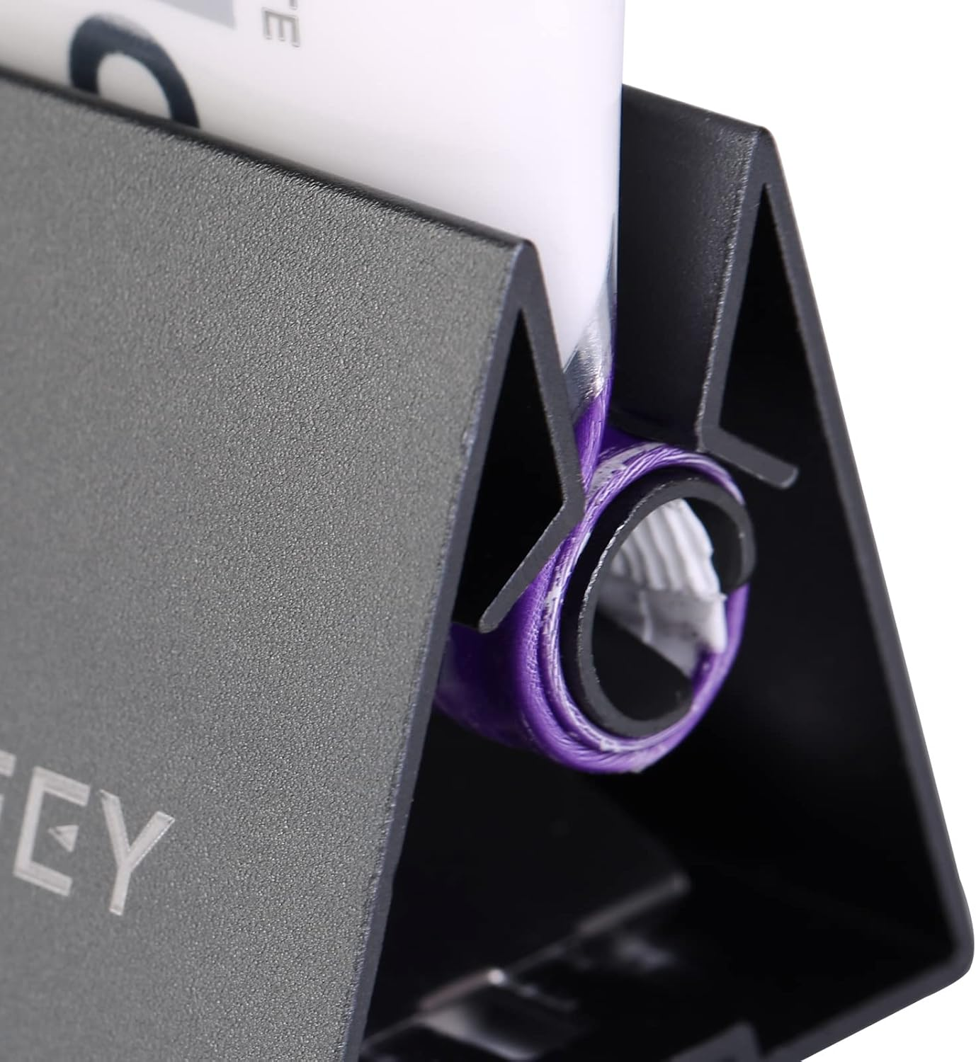 XYKEEY Toothpaste Tube Squeezer - Set of 2 Toothpaste Squeezer Rollers, Metal Toothpaste Tube Wringer Seat Holder Stand (Gray) image number 6