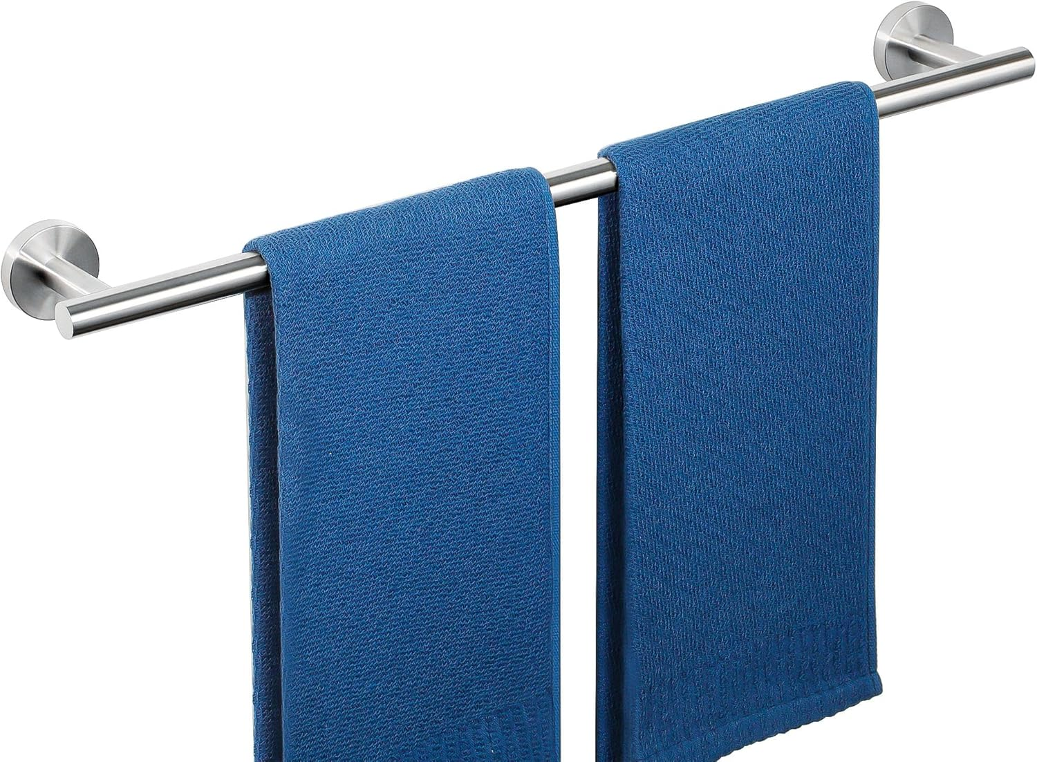SAYAYO Towel Bar for Bathroom, 24 Inch Towel Rack Hand Towel Holder Rustproof Stainless Steel Brushed Nickel 60CM, Wall Mount (21 Inch Hanging Length)