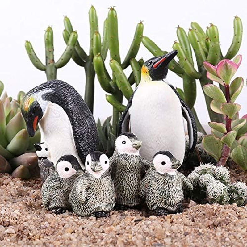 13Pcs Arctic Animal Toy Figurines Set Realistic Polar Animal Playset Cake Toppers, Polar Bear Family, Emperor Penguin Family, Snowy Owl, Seal, Arctic Wolf, Arctic Fox image number 6