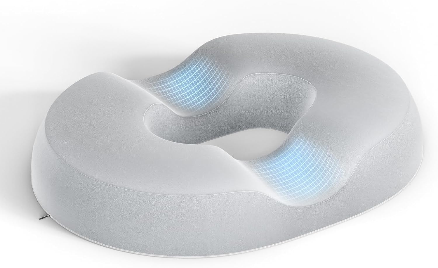 LEFAFA Donut Pillow Hemorrhoid Tailbone Cushion, Premium Memory Foam Seat Cushion, Orthopedic Pain Relief Pillow for Pregnancy, Coccyx, Bed Sores, Post Natal, Sciatica (Black)