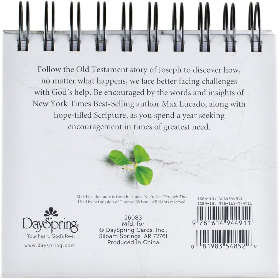 Dayspring You'Ll Get through This - Max Lucado - Daybrightener Perpetual Calendar (26083)