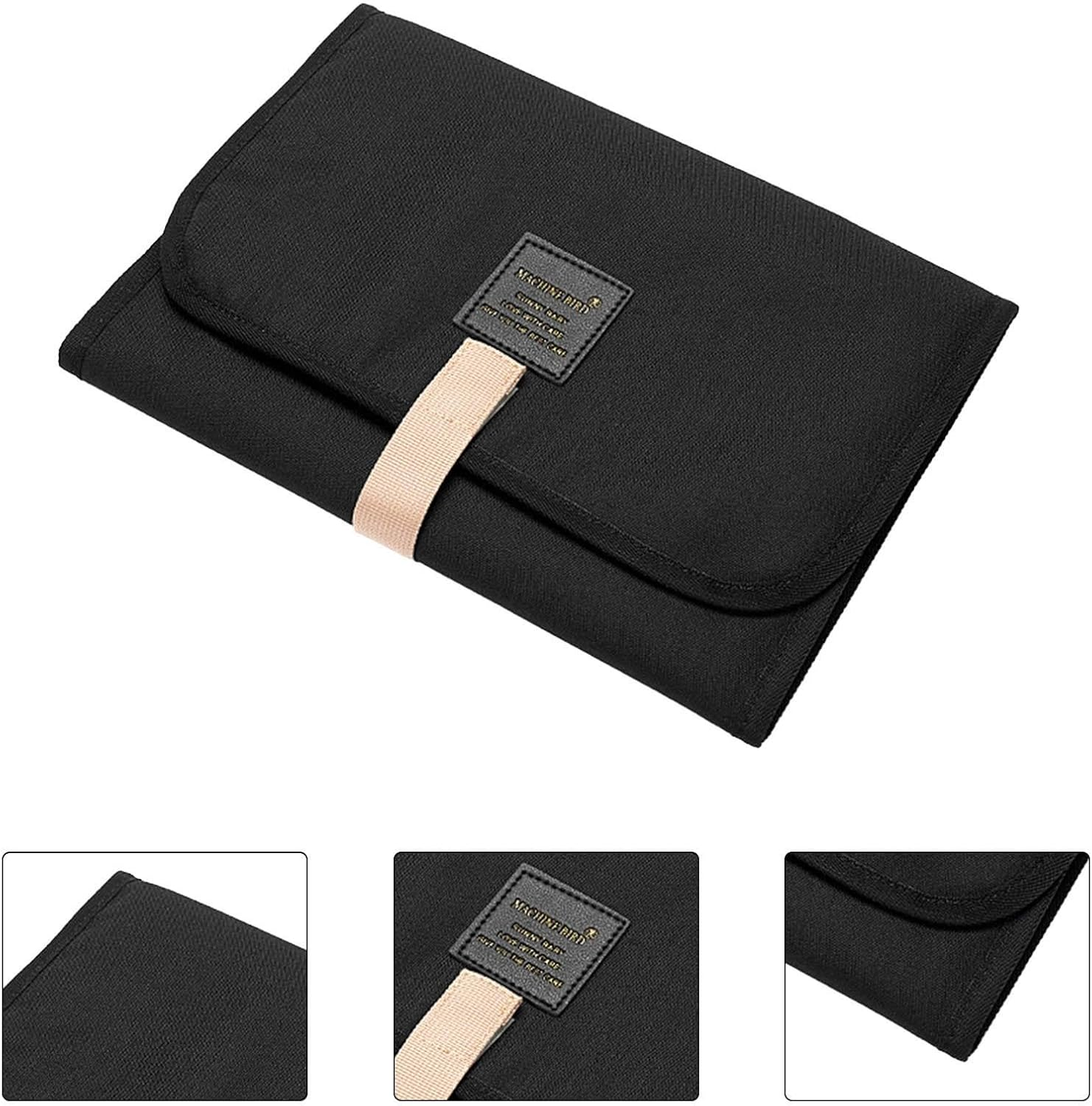 Baby Portable Changing Mat - Travel Baby Change Mat, Waterproof Comfortable Portable Diaper Pad Changing Mat, Foldable Nappy Changing Mat, for Toddlerss Infants & Newborns Home Outside image number 5