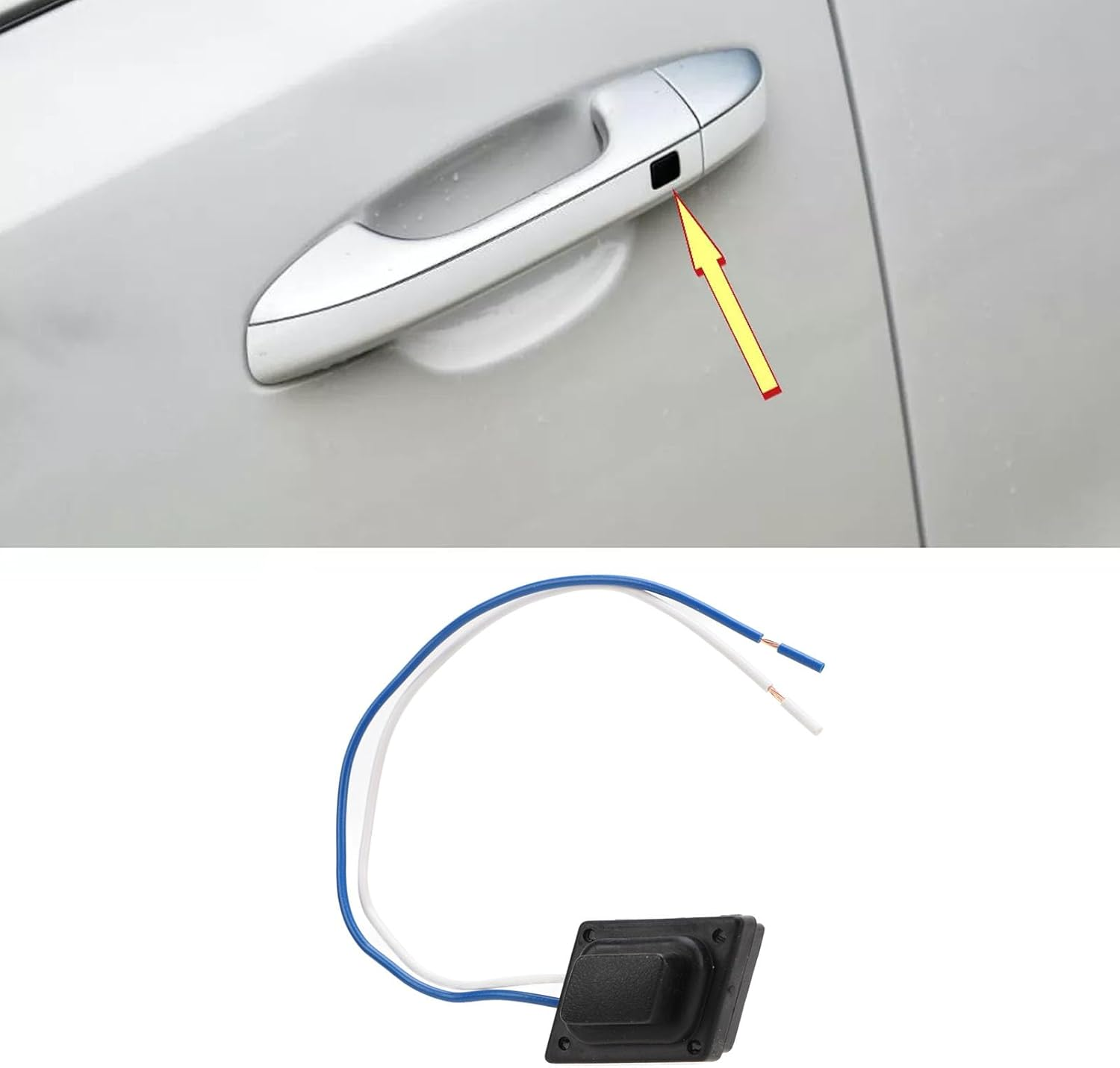 Exterior Outer Door Handle Button Switch Replacement for Sportage 2016-2021 Front Left Right with Direct Installation No Cutting or Splicing (Left) image number 4