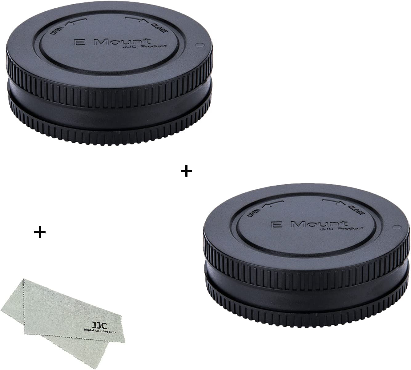 JJC 2-Pack Sony E Mount Body Cap + Rear Lens Cap for Sony A7V A7M5 A7R V A7R IV A7RIII A7RII A7 IV A7III A7II A9 II A9 III A6700 A6600 A6400 A6300 A6100 A6000 A5100 Sony E Mount Cameras & Lenses