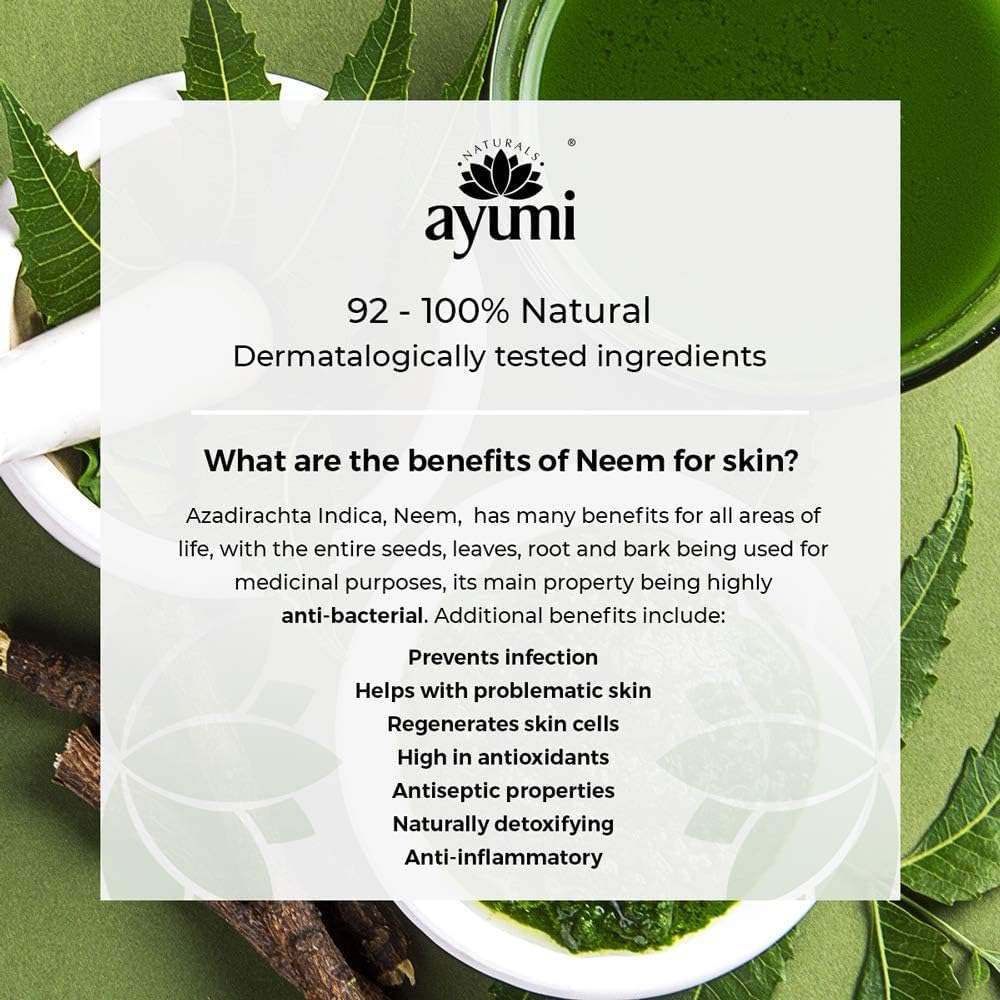 Ayumi Neem & Tea Tree Body Lotion. Vegan, Cruelty-Free, Dermatologically-Tested, 3 X 250Ml image number 4