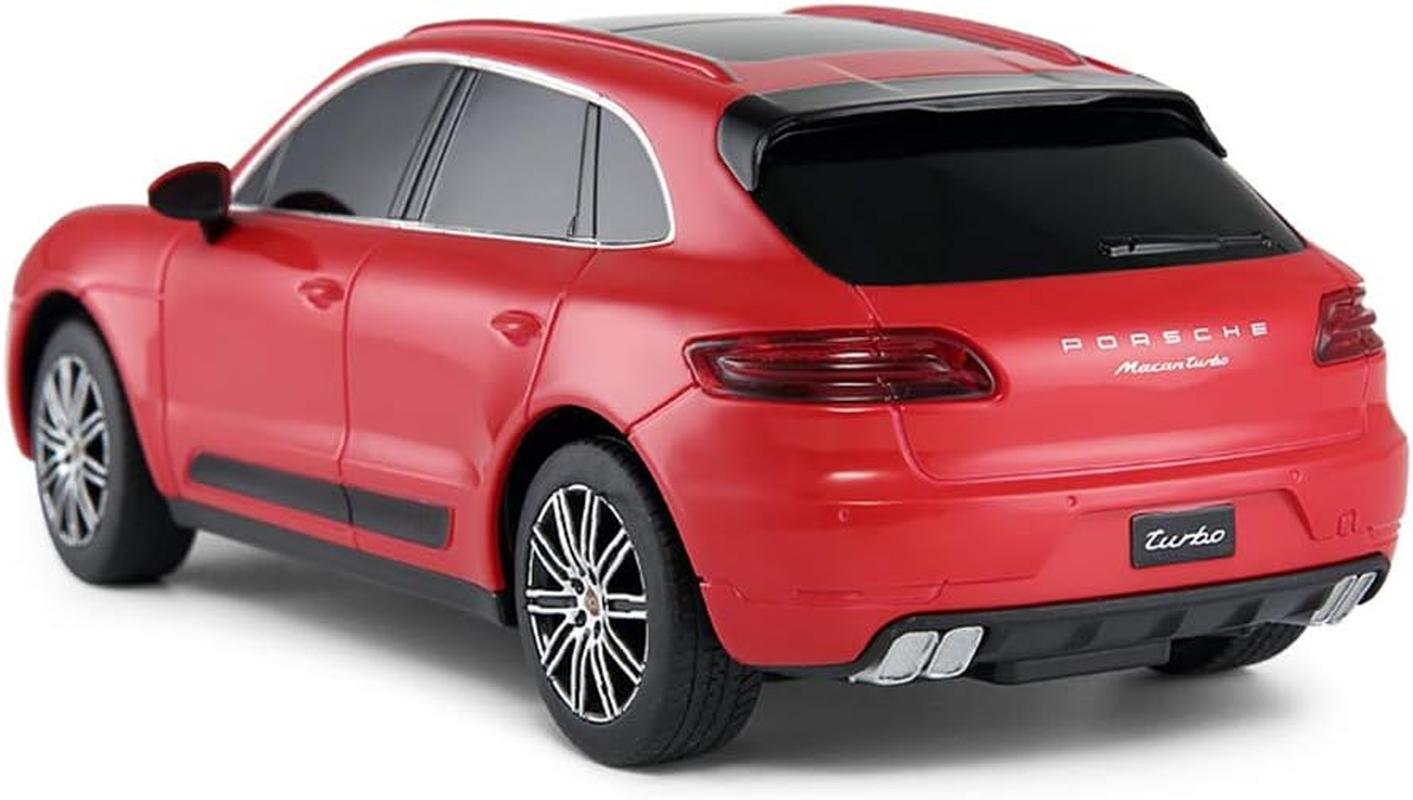 Porsche Toy Car | RASTAR 1:24 Porsche Macan Turbo RC Remote Control Car, Red image number 4