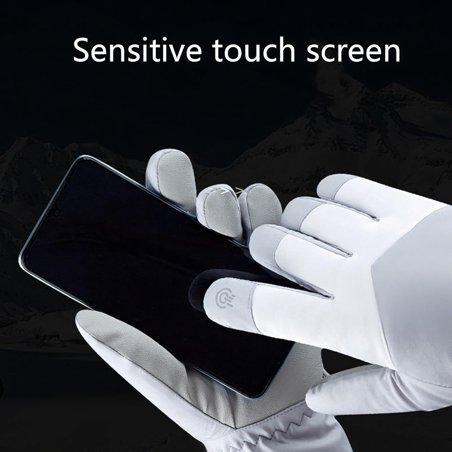 ZANZER Ski Gloves, Winter Touchscreen Snow Gloves Winter Gloves Women for Cold Weather, Windproof Snowboard Gloves for Ski Driving Cycling Hiking Running image number 5