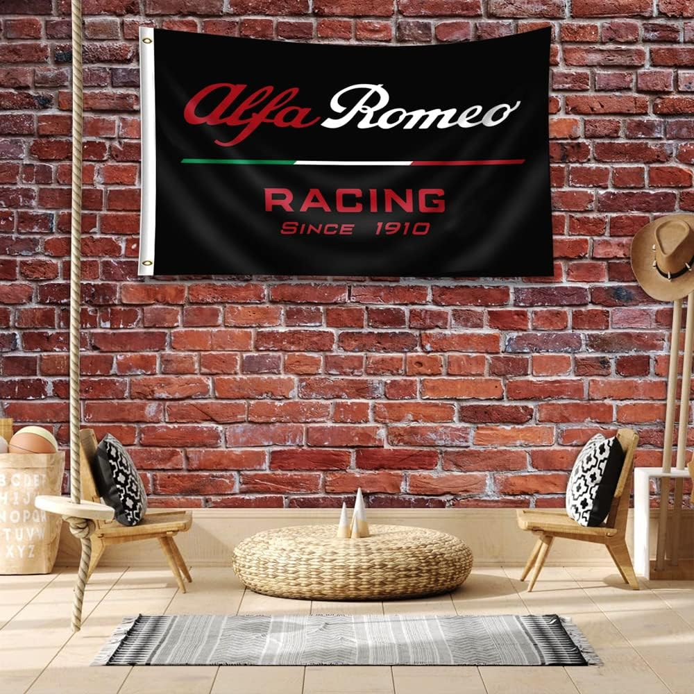 ENMOON Racing Car Banner Flag (3X5Ft,150D Poly,Anti-Fade) for Garage Man Cave Decor image number 2