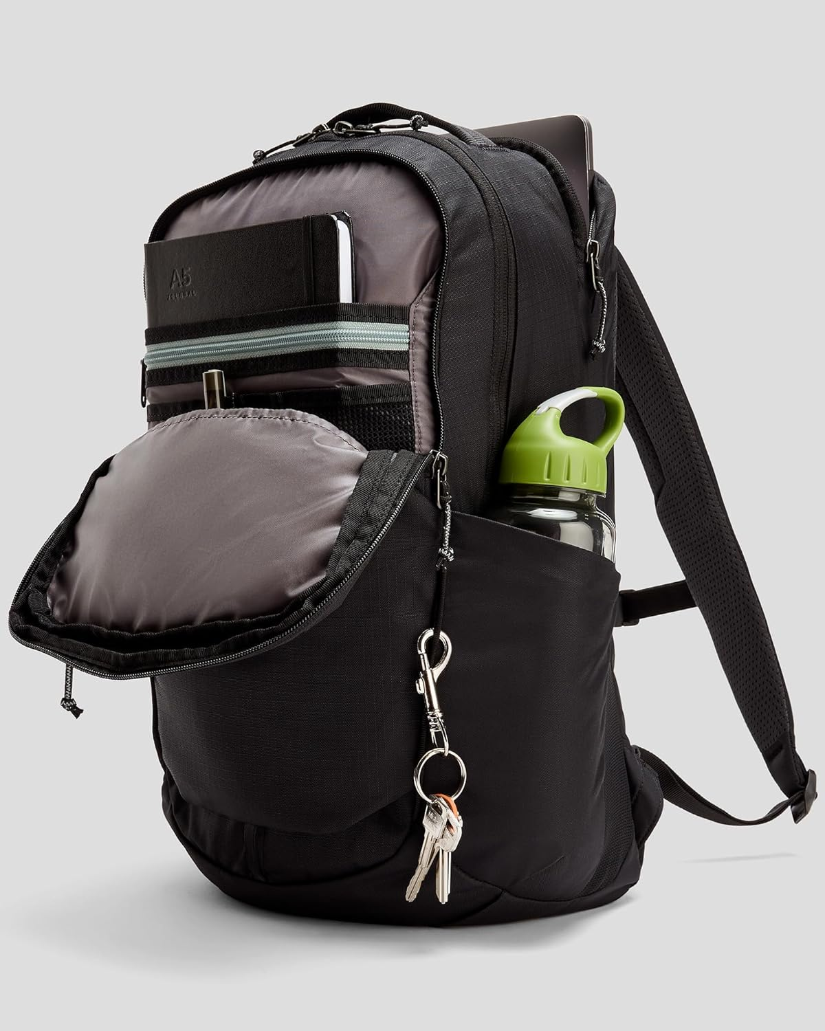 Kathmandu Axon Everyday Backpack - 25L Unisex Black Stingray 25LTR image number 3