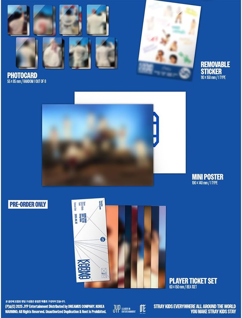 STRAY KIDS KARMA [CEREMONY Ver.] 4Th Album + Pre-Order Gift & 3 Extra Photocards Set image number 2